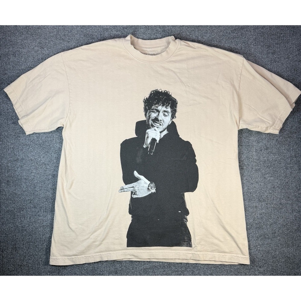Jack Harlow Come‎ Home The Kids Miss You Tour T Shirt XL Cream Rap Concert